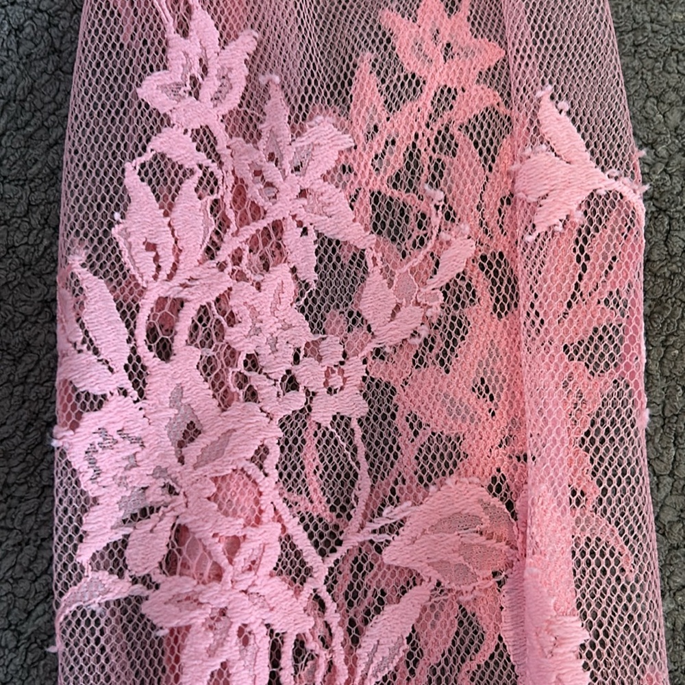Victorias Secret Pink robe. Lace detail is stunning. Gorgeous color. - Picture 3 of 4
